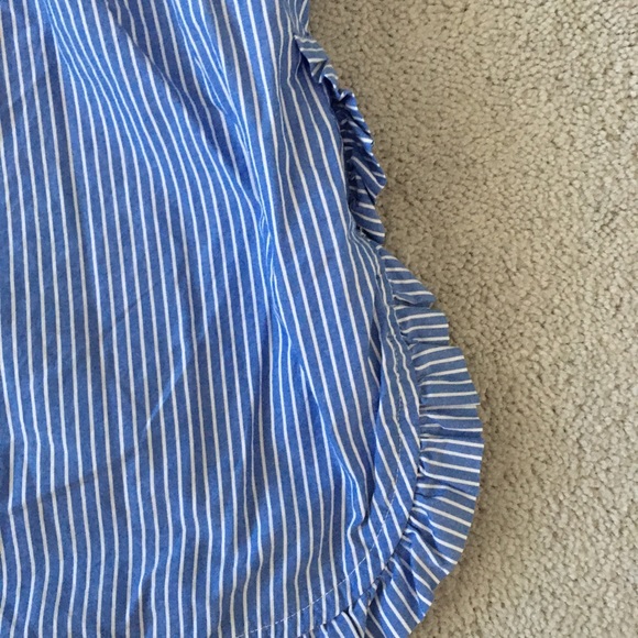 J.Crew Ruffle Trim Popover Short Sleeve Shirt - Picture 4 of 7